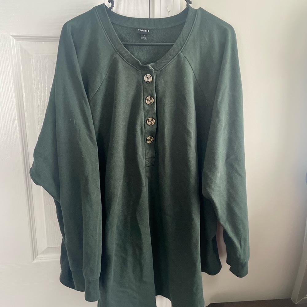 Torrid Dark Green Sweater